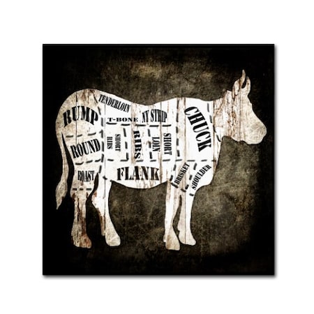 Trademark Fine Art LightBoxJournal 'Butcher Shop II' Canvas Art, 14x14 ALI10274-C1414GG